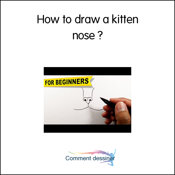 How to draw a kitten nose